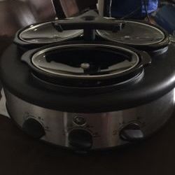 GE TRIPLE CROCK POT