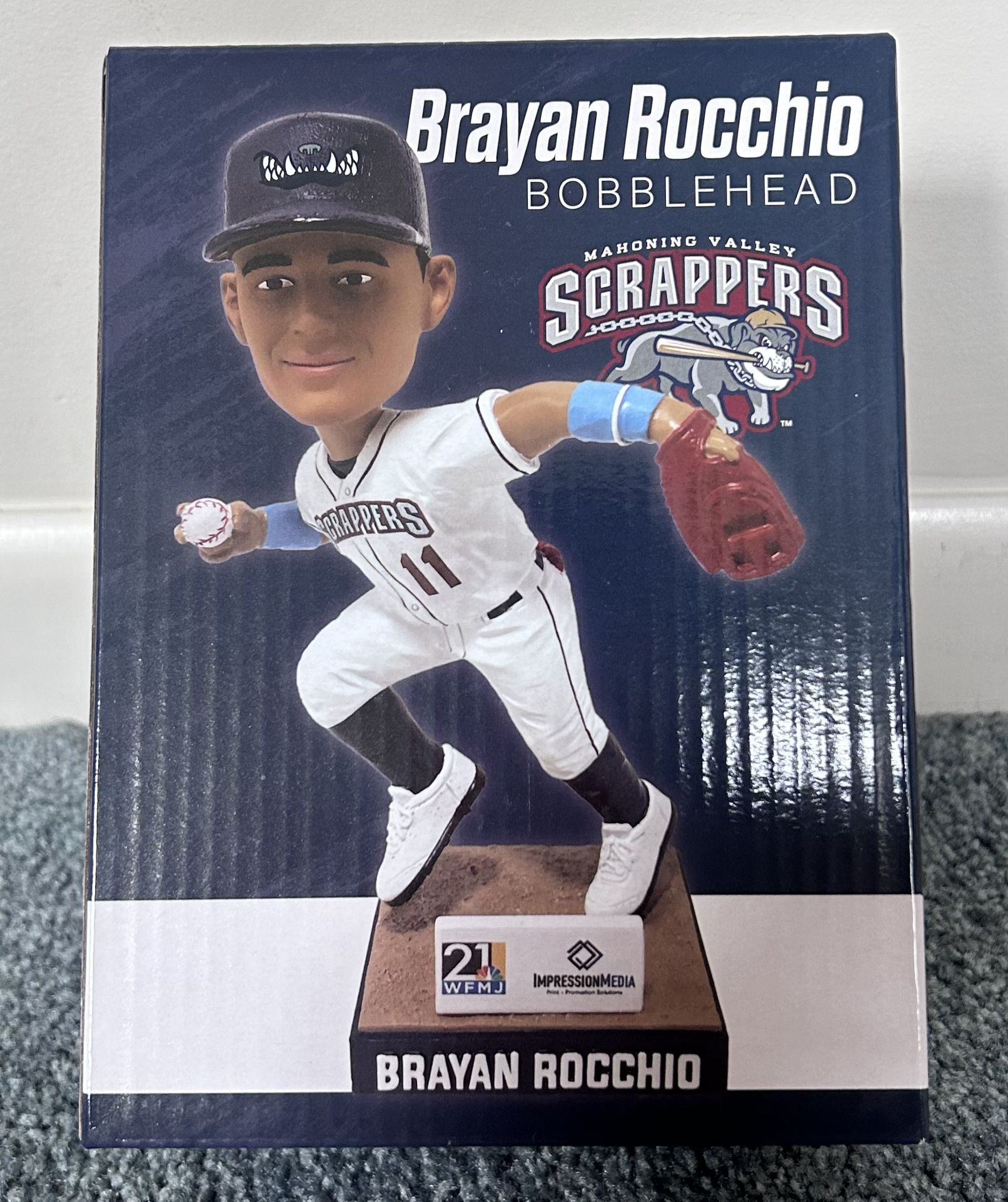 Brayan Rocchio Mahoning Valley Scrappers/Cleveland Guardians Bobblehead