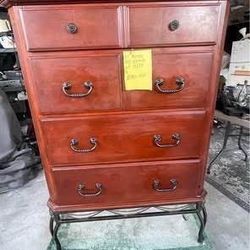 Hillsdale Furniture Camelot Chest in a cherry finish. 36x52x18