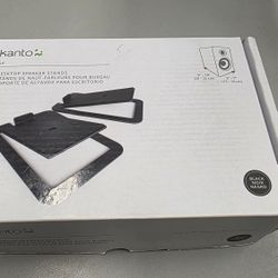 Kanto S4 Tilted Desktop Speaker Stands for Medium Bookshelf Speakers