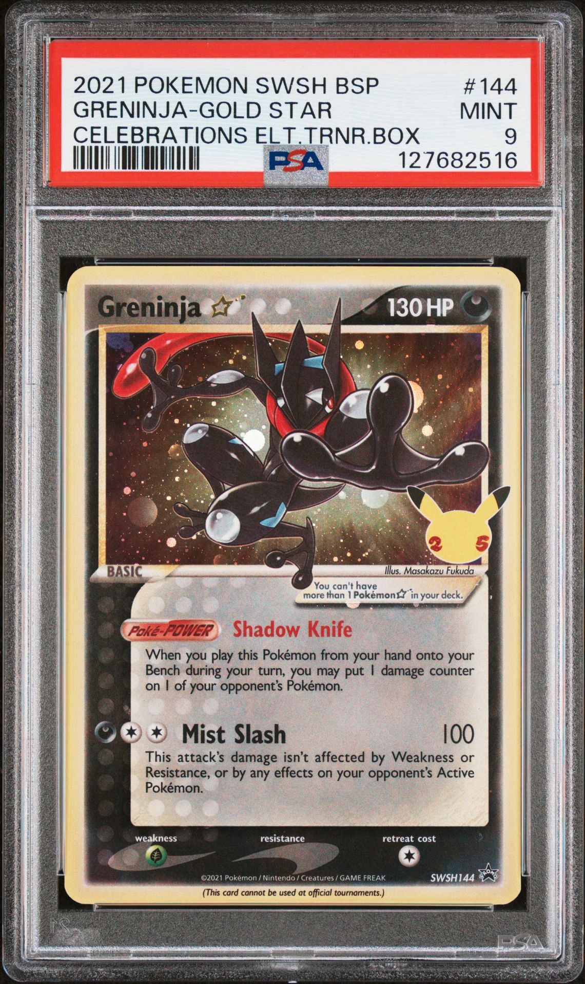 Pokemon GRENINJA-GOLD STAR 144 PSA 9