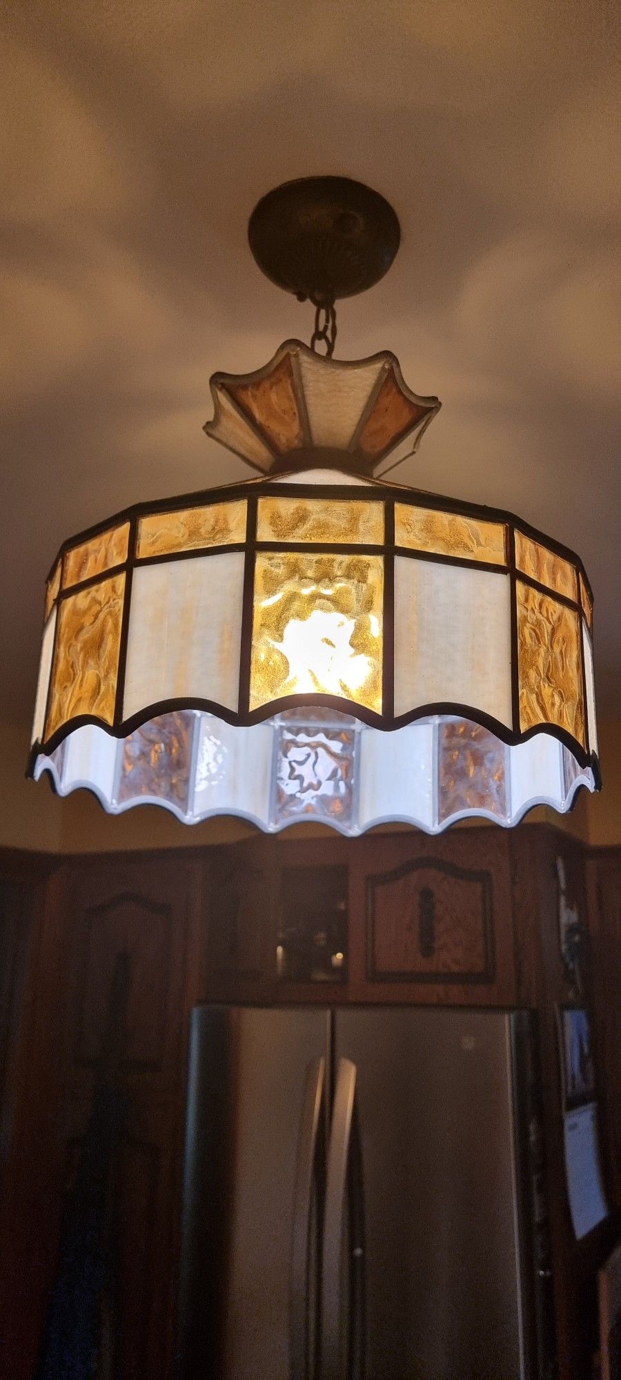 2 Matching Vintage Hanging Lamps
