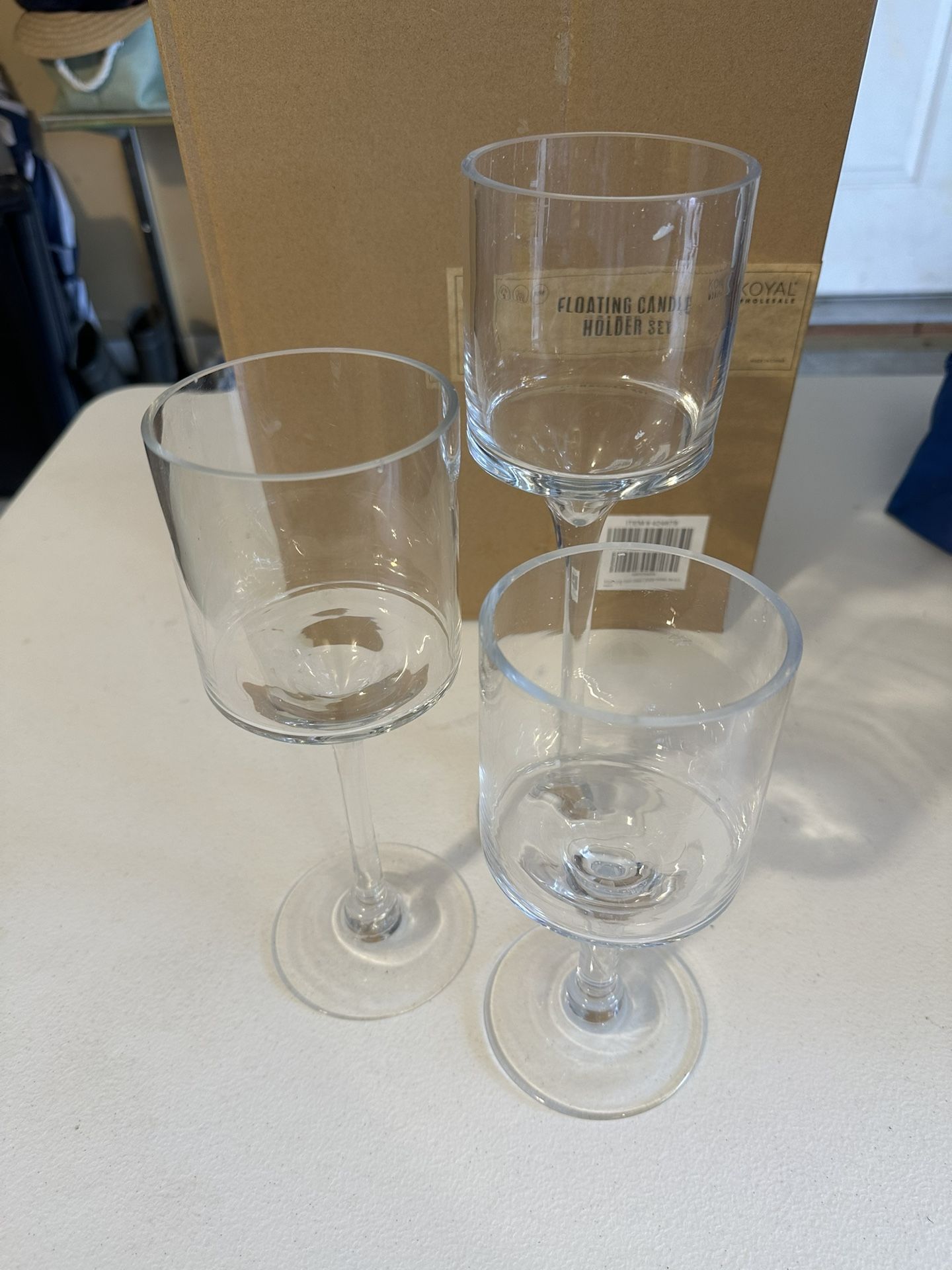 3 Tier Stemmed Floating Candle Holders (14 Sets)