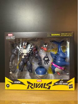 Marvel Legends Rivals Venom and Jeff Land Shark *IN HAND*