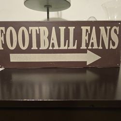 Football Fans Vintage Metal Sign