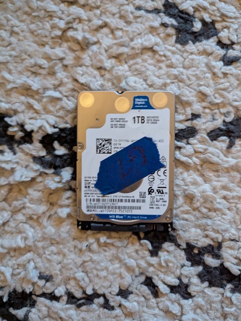 1TB Western Digital 2.5" HDD