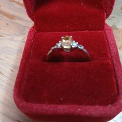 Citrine Sterling Silver Ring 