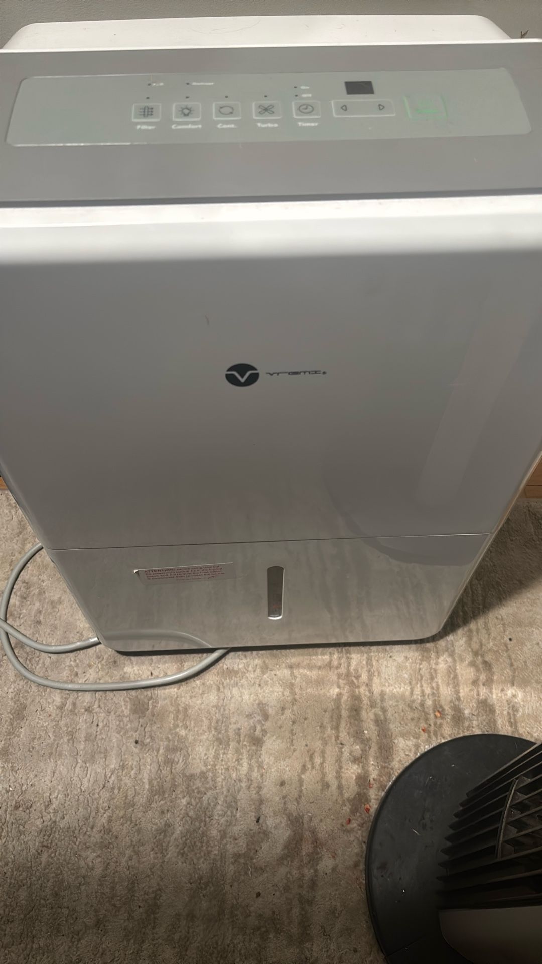 Vremi 22 Pint 1,500 Sq. Ft. Dehumidifier Energy Star Rated for Medium Spaces