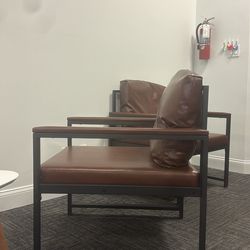 Leather Chairs (2) - Like New