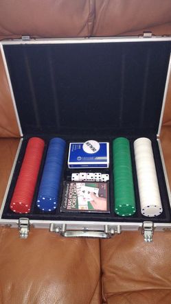 Poker Chips and Case