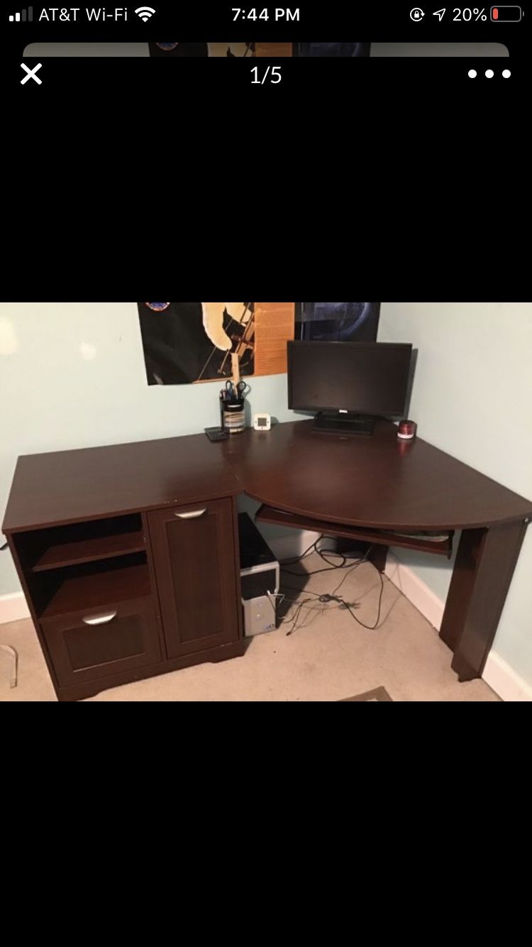 RealSpace Dark Brown Desk For Sale Price negotiable