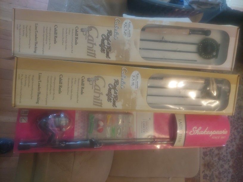 Cabela's Fly Rod Kits And Lady Shakespeare Pole And Tackle Kit