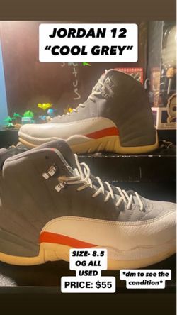 JORDAN 12 COOL GREY