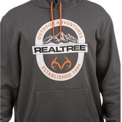 Realtree All Weather Fabric Comfort Fit Graphic Hoodie Sweatshirt Top Size S Small 