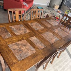 Wooden Dining Table Set 