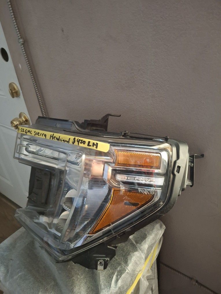 19-21 GMC SIERRA HEADLIGHT LH