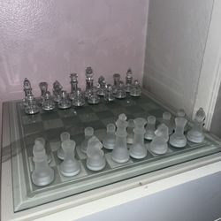 Glass Chess Set 