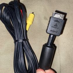 Genuine Sony OEM RCA AV Audio/video Cable For PlayStation PS1 PS2 PS3 6Z