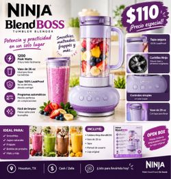Ninja BlendBOSS Tumbler Blender – Purple