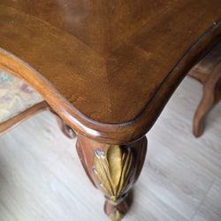 Gorgeous, Solid Wood Table with 10 Chairs, Seats 10