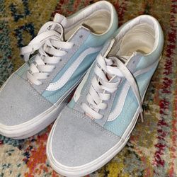 old skool vans pink/blue