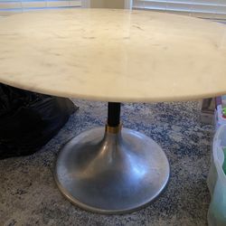 Marble Top Round Table 