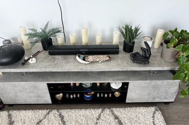 Light up tv console