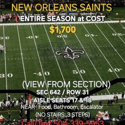 SAINTS SEASON TICKETS