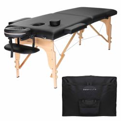 Saloniture Professional Portable Massage Table With Carrying Case