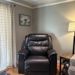 La-Z-boy Leather Redwood Rocking Recliner