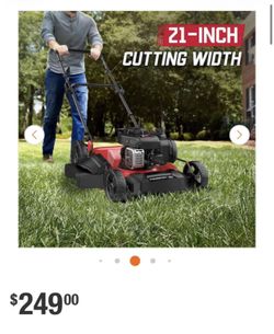 PowerSmart 21 in. 2-in-1 125cc Gas Push Mower, Briggs and Stratton Engine, Quick Start, 6-Position H