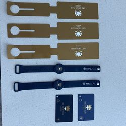 MSC YACHT CLUB TAGS, WRIST BANDS & KEY CARDS