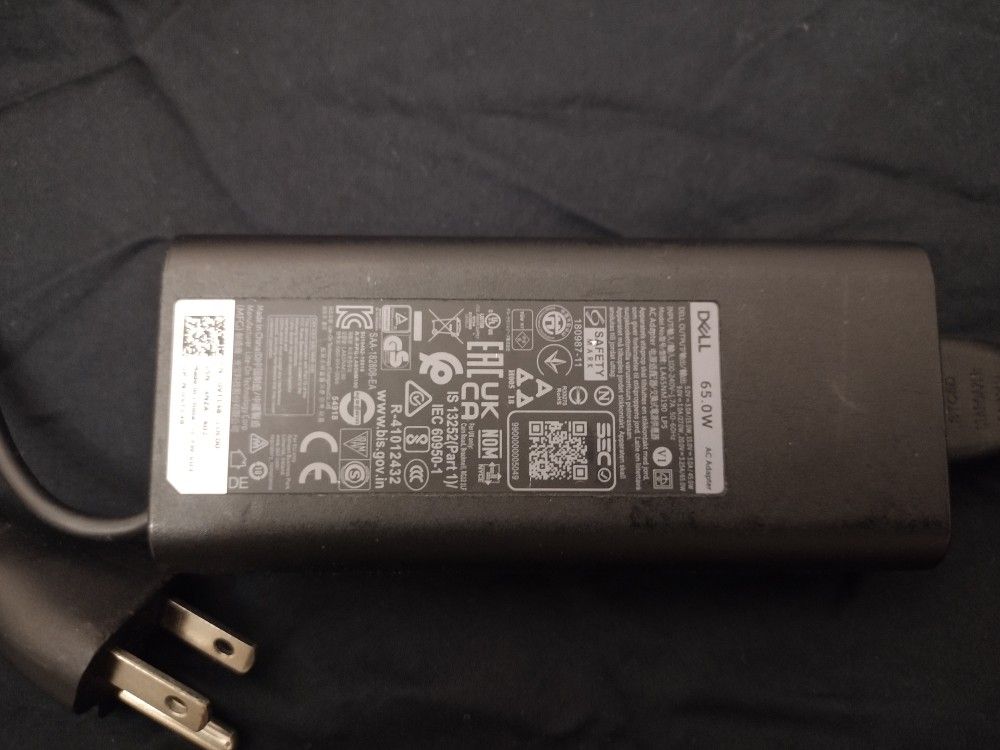 GENUINE Dell 65W USB-C Laptop Charger LA65NM190
