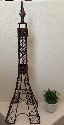 Large Metal Eiffel Tower Decor Statue 36.5" Tall - Excellent Condition - $30 OBO