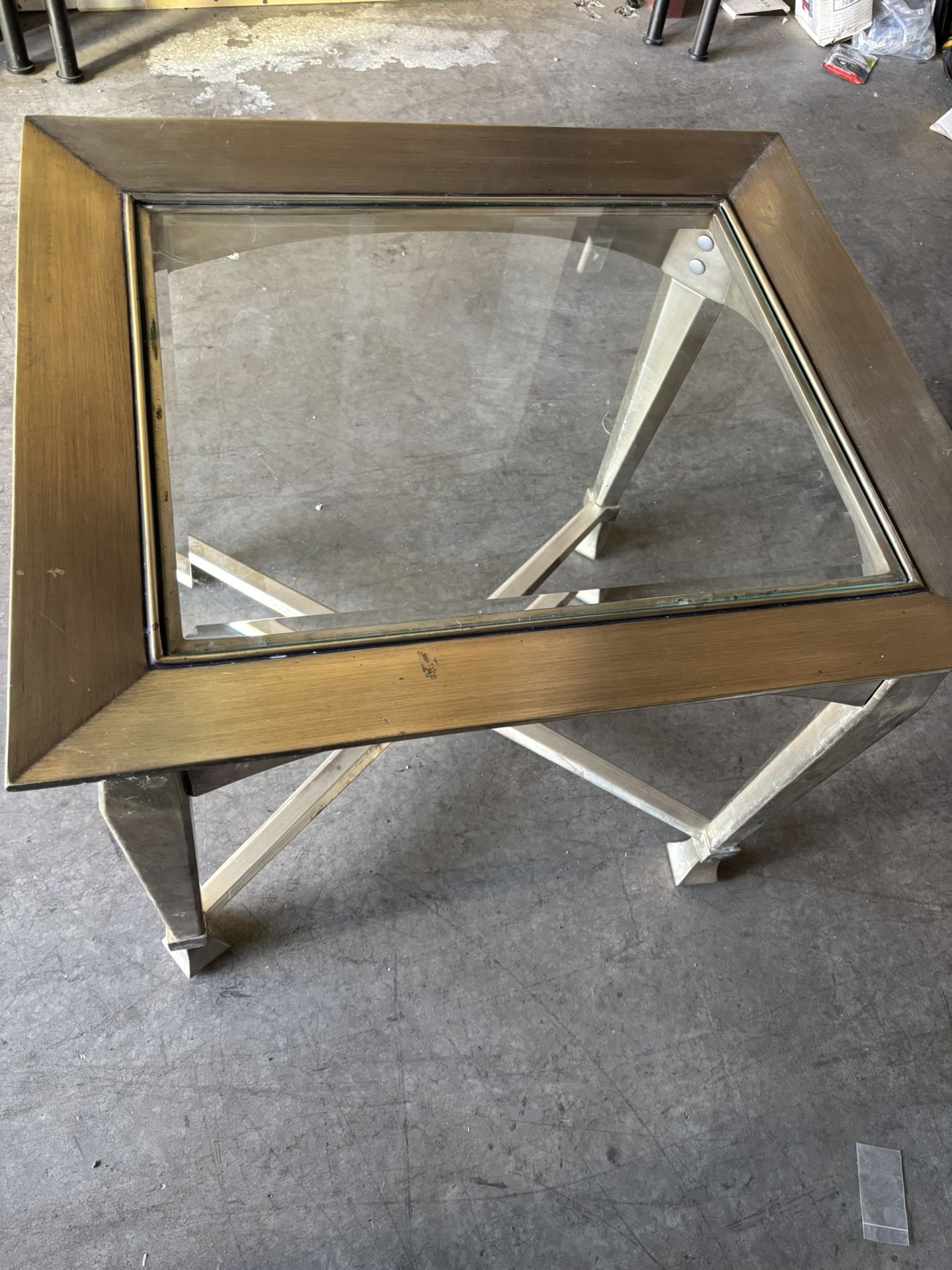 Glass End Table