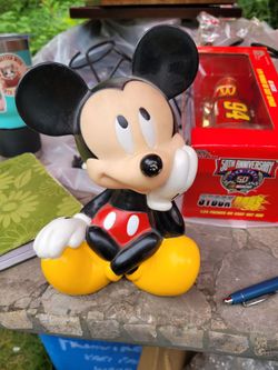 Mickey Mouse Coin Bank Figure