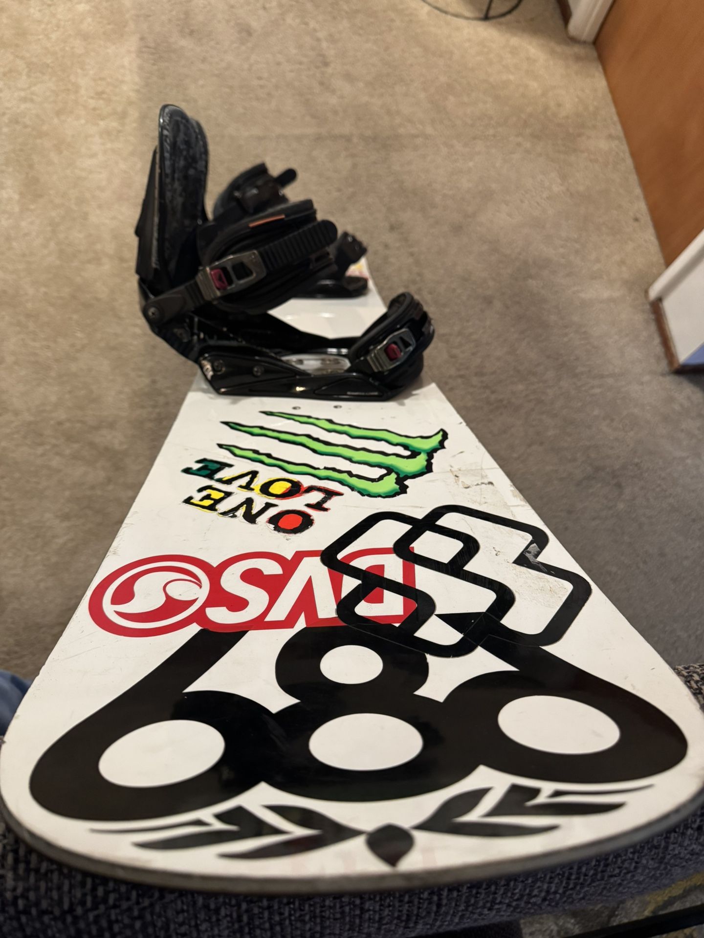 Options 159 Snowboard With Burton k2 Bindings $100