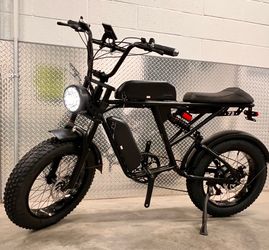 750 Watt Dual Battery Short Seat Electric E-bike, 34mph, Full Suspension