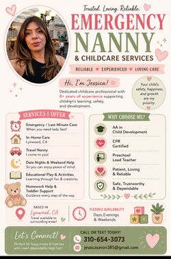 Child care , nanny !