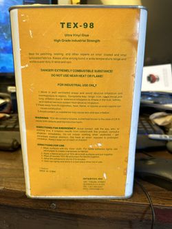 Industrial Vinyl Glue For Rubber Leather Etc 1 Gal Cans 