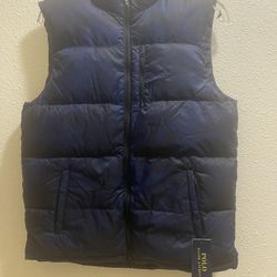 New Polo Ralph Lauren Down Puffer Vest Boys XL 18-20 Ripstop  Camo Blue