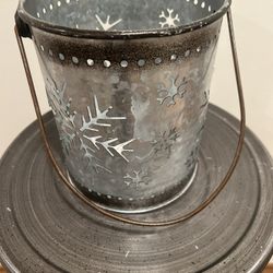 Snowflake Metal Candle Holder 