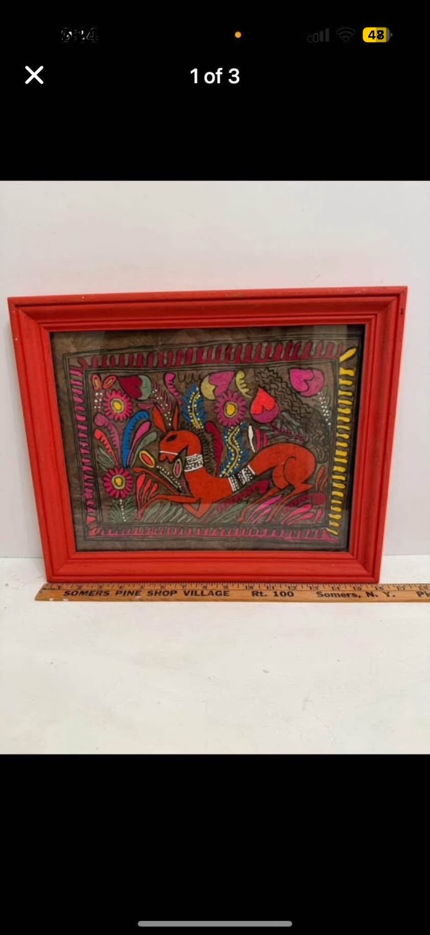 Mexican Folk Art Horse Painting