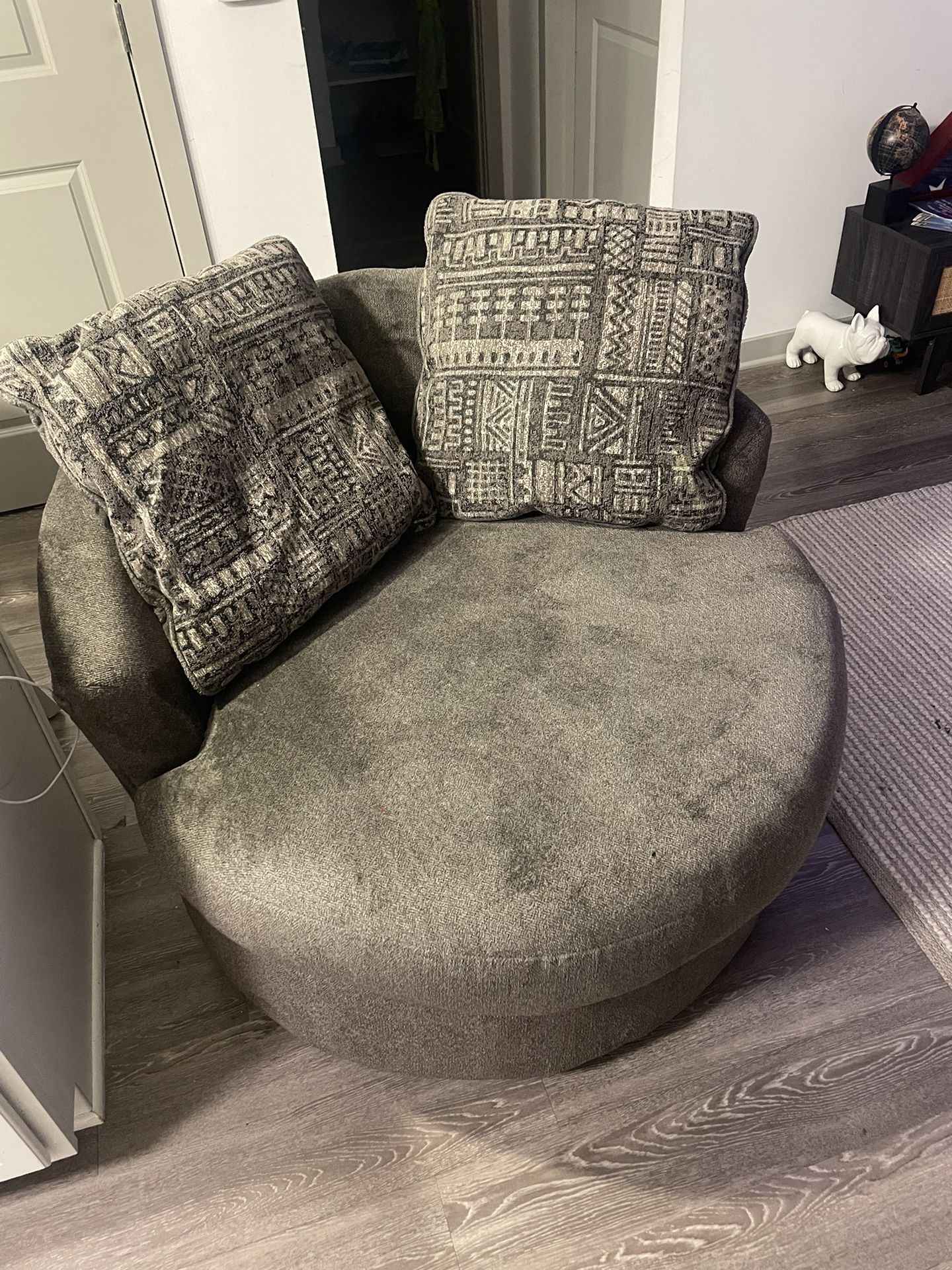 Ashley Soletren Swivel chair, Gray