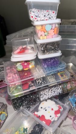 Charms and rhinestones