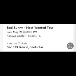 Bad Bunny Concert May 26 Sunday 
