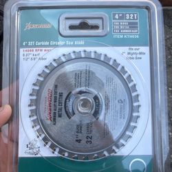 4” 32T Carbide Circular Saw Blade . For Wood./ For Metal./ For Aluminum. Alloy.. $7 