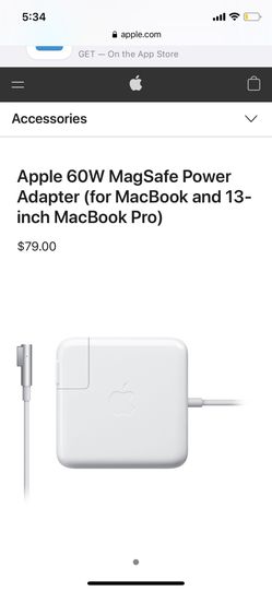 Two Apple 60W MagSafe Power Adapters