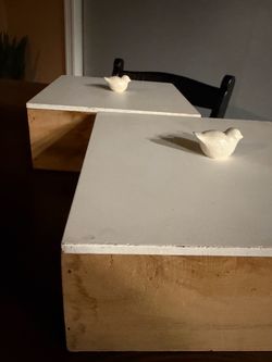 White, Wooden Storage Boxes