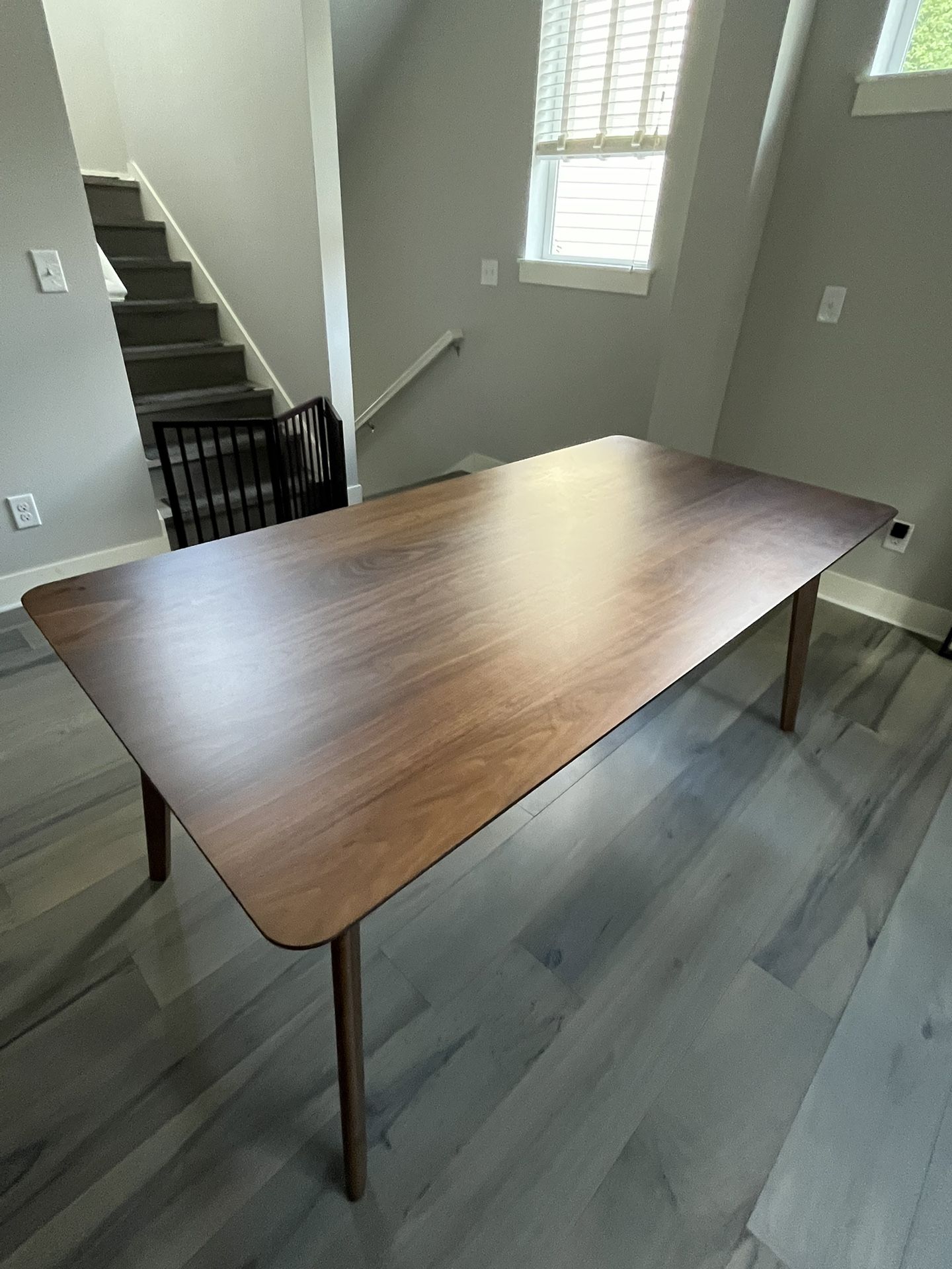 Solid Wood (Walnut) Dining Table - 71”